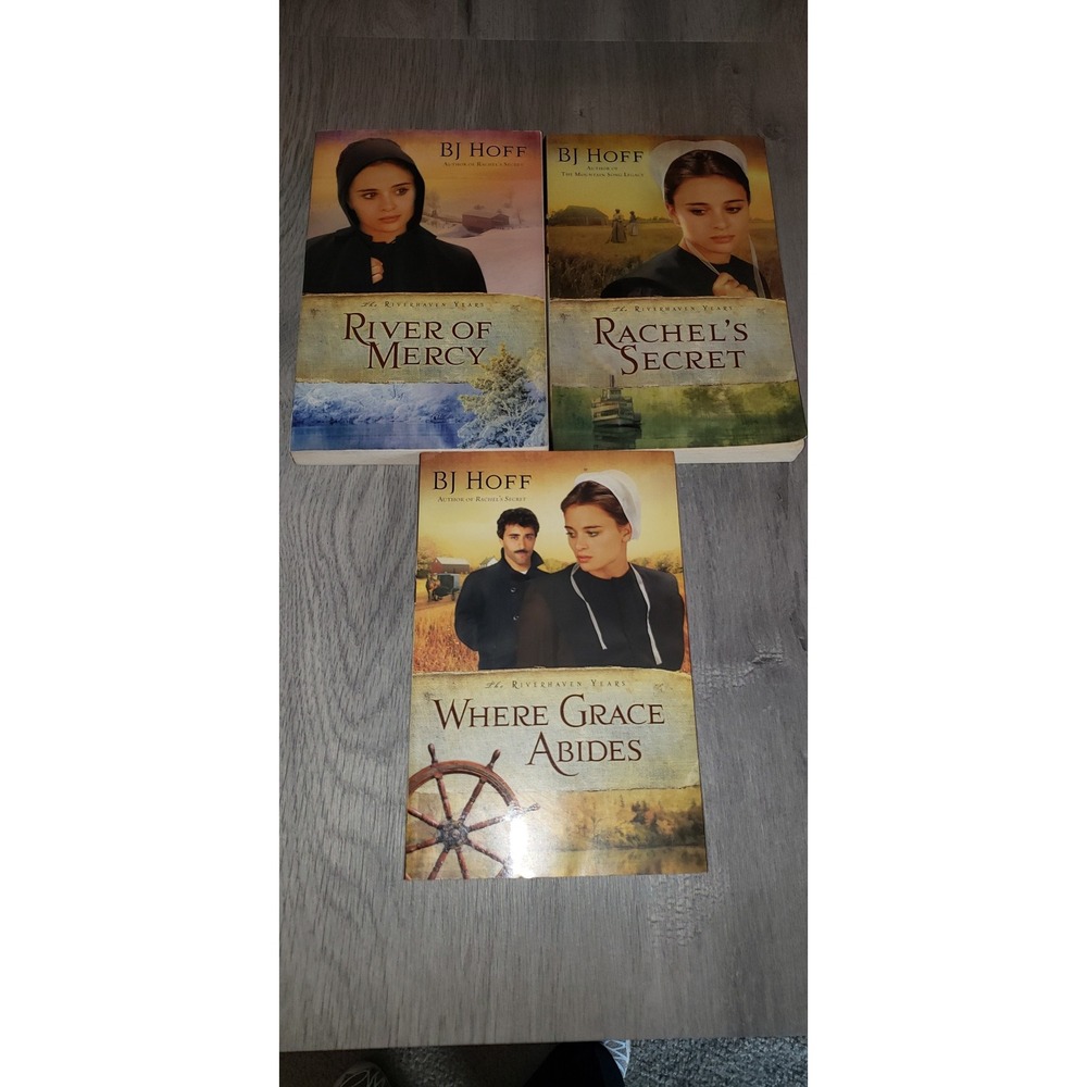 BJ Hoff The Riverhaven Years Trilogy‎ 3 Book Set Rachel's Secret River of Mercy